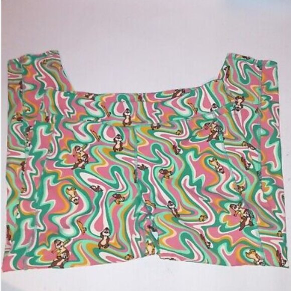 Brand New Genuine Disney Parks Merchandise Chip ‘n’ Dale Retro-Style Leggings - Picture 3 of 13